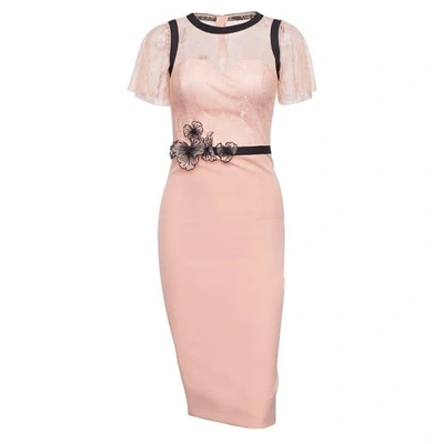 Nissa Bodycon Dress With Lace Detail