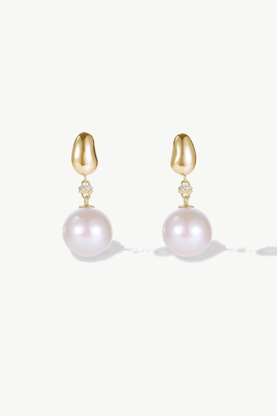 Classicharms Doris Gold Freshwater Pearl Drop Earrings
