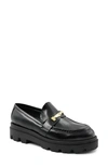 Bruno Magli Lapo Platform Loafer In Black