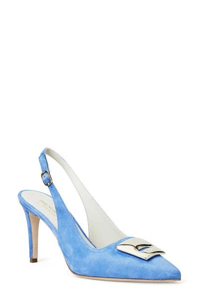 Bruno Magli Amelia Slingback Pump In Periwinkle Suede