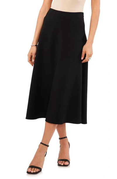 1.state Bias Cut A-line Skirt In Rich Black