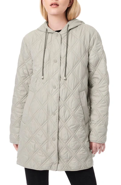 Bernardo Hooded Quilted Liner Jacket In Shadow