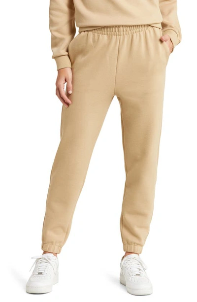 Lacoste X Bandier Cotton Blend Joggers In S1i Eco Sand