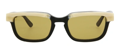 Gucci Gg1166s 001 Square Sunglasses Mx In Yellow