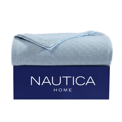 Nautica Ripple Cove Blue Full/queen Blanket