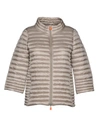 Save The Duck Jacket In Dove Grey