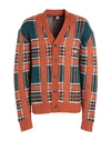 Dickies Galva Check Cardigan Bombay In Brown