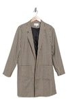 Dr2 By Daniel Rainn Check Topper Coat In Black/ Tan