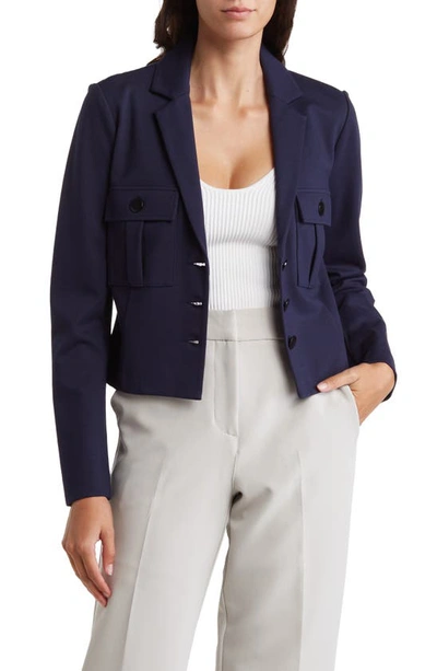 By Design Kim Crop Utility Blazer In Navy Blazer