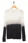 Go Couture Turtleneck Banded Sweater In Ivory/ Black