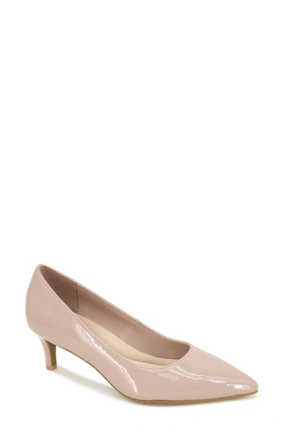 Reaction Kenneth Cole Bexx Pointed Toe Pump In Latte Patent
