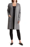 By Design Mel Long Sleeve Sweater Duster In Charcoal Heather