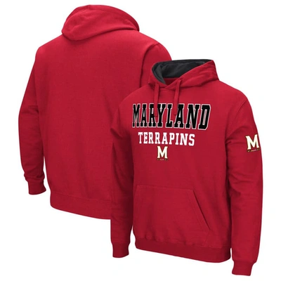 Colosseum Red Maryland Terrapins Sunrise Pullover Hoodie