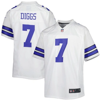 Nike Youth  Trevon Diggs White Dallas Cowboys Game Jersey In White