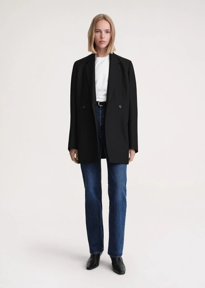 Totême Double-breasted Blazer Black