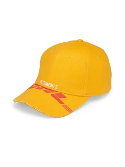 Vetements X Dhl Baseball Cap In Yellow | ModeSens