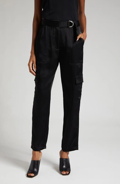 Simkhai Carolina Belted Cargo Pants In Black