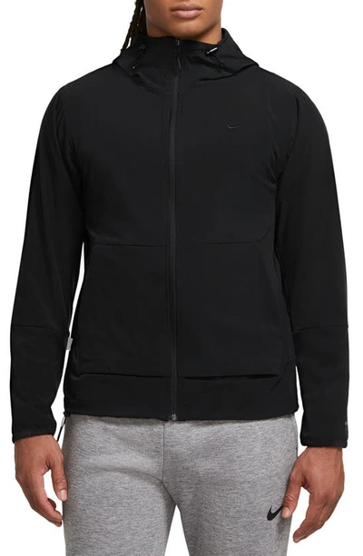 Nike Repel Unlimited Dri-fit Hooded Jacket In Black