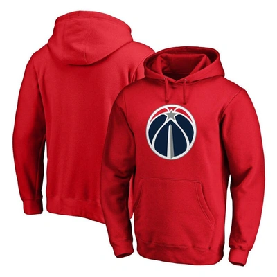 Fanatics Branded Red Washington Wizards Primary Team Logo Pullover Hoodie