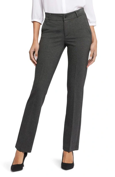 Nydj Sculpt-her™ Classic Trousers In Charcoal Heathered