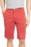 Ag Griffin Regular Fit Chino Shorts In Dusty Red