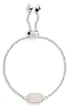 Kendra Scott Elaina Bracelet In Iridescent Drusy/ Silver