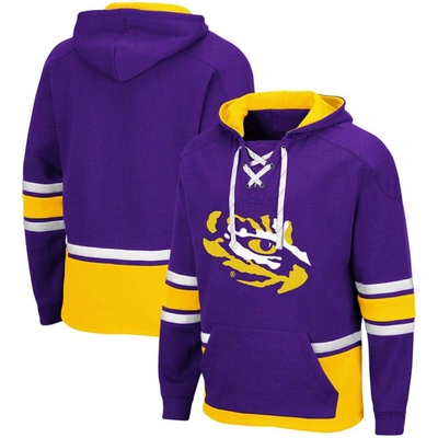 Colosseum Purple Lsu Tigers Lace Up 3.0 Pullover Hoodie