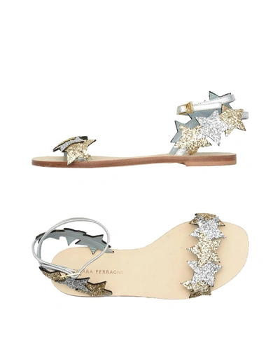 Chiara Ferragni Sandals In Silver
