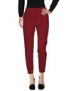 Space Style Concept Casual Pants In Garnet