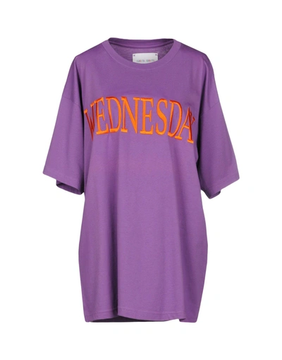 Alberta Ferretti T-shirts In Purple