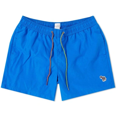 Paul Smith Zebra Swim Short In Blue