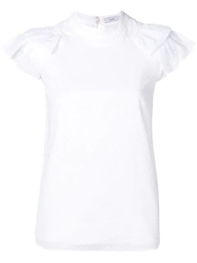 Erdem Opal Cotton Voile Blouse In White