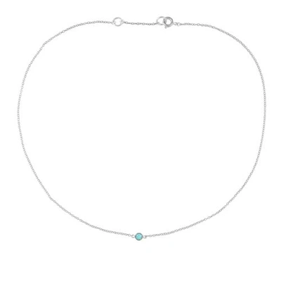 Susan Caplan Contemporary Sterling Silver Swarovski Crystal Necklace In Aquamarine