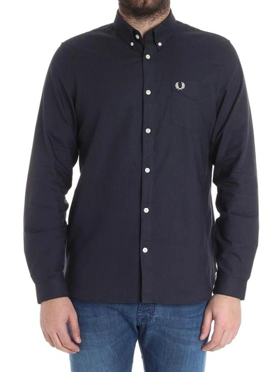 Fred Perry Cotton Shirt In Black