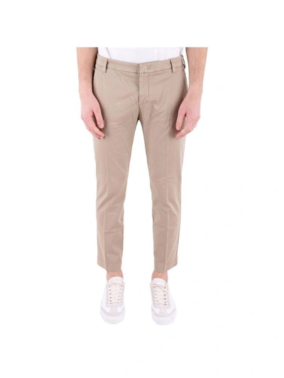 Entre Amis Stretch Cotton Trousers In Noisette