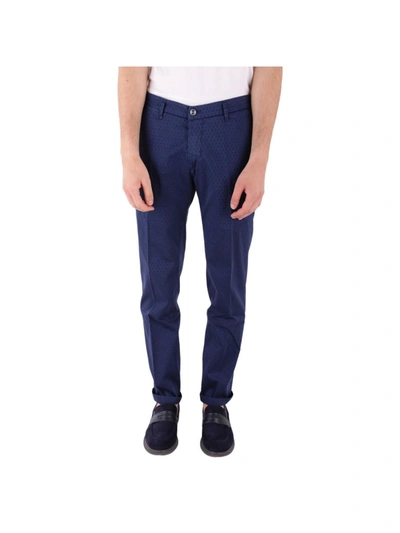 Re-hash Re Hash Cotton Blend Trousers In Blue