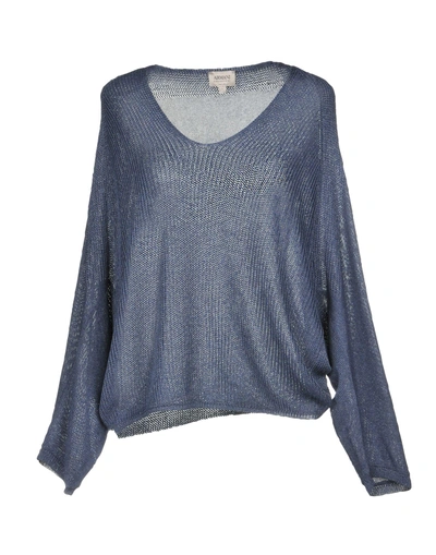 Armani Collezioni Sweater In Dark Blue