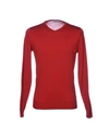 John Smedley Sweaters In Brick Red