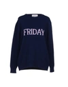 Alberta Ferretti Sweater In Dark Blue