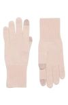 Nordstrom Rack Cashmere Gloves In Pink Chintz