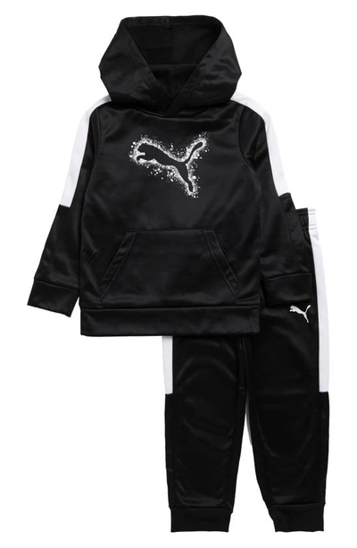 Puma Kids' Fleece Hoodie & Joggers Set In Black