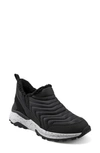 Easy Spirit X Denise Austin Milani Water Repellent Faux Shearling Sneaker In Black