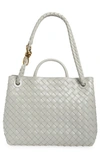 Bottega Veneta Medium Andiamo Intrecciato Shoulder Bag In Aga Gr-m