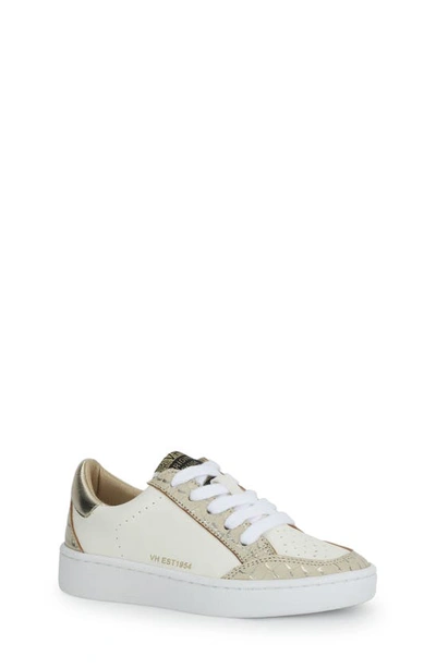 Vintage Havana Kids' Halee Low Top Sneaker In White/nude Croco