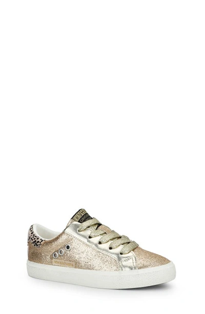 Vintage Havana Kids' Isabel Metallic Leather & Genuine Calf Hair Sneaker In Gold Multi