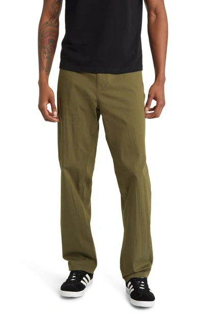 Bp. Relaxed Fit Elastic Waist Workwear Trousers In Olive Night