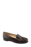 Marc Joseph New York East Village Penny Loafer In Hickory Snake