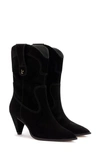 Larroude Thelma Western Boot In Black