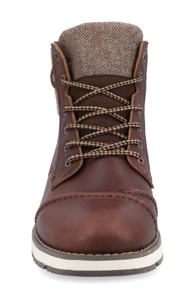 Territory Boots Raider Cap Toe Ankle Boot In Brown
