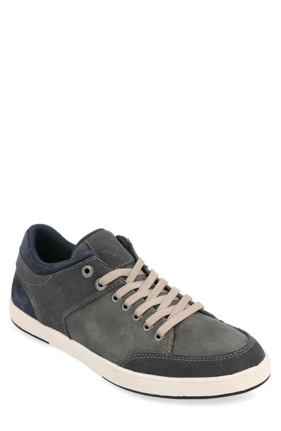 Territory Boots Pacer Casual Leather Sneaker In Grey
